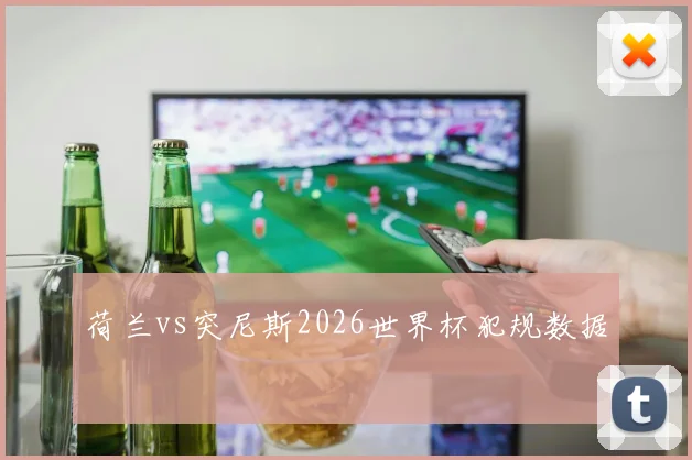 荷兰vs突尼斯2026世界杯犯规数据